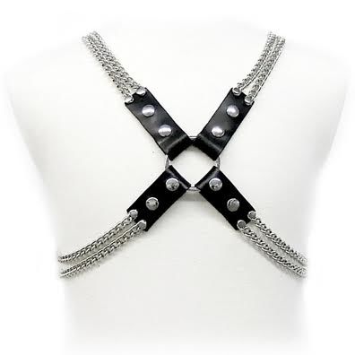LEATHER BODY CHAIN HARNESS - BDSM /ΑΞΕΣΟΥΑΡ
