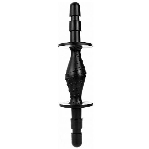 HUNG SYSTEM DOUBLE HANDLE BLACK - Dildos  /  Ομοιώματα  πέους