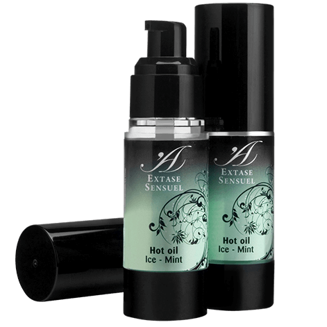 EXTASE SENSUEL HOT OIL EXTRA FRESH ICE 100ML - 100% ΒΡΩΣΙΜΑ ΕΛΑΙΑ