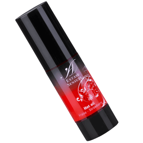 EXTASE SENSUEL HOT OIL STRAWBERRY - 100% ΒΡΩΣΙΜΑ ΕΛΑΙΑ
