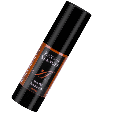EXTASE SENSUEL HOT OIL EXTRA FRESH MANGO - 100% ΒΡΩΣΙΜΑ ΕΛΑΙΑ