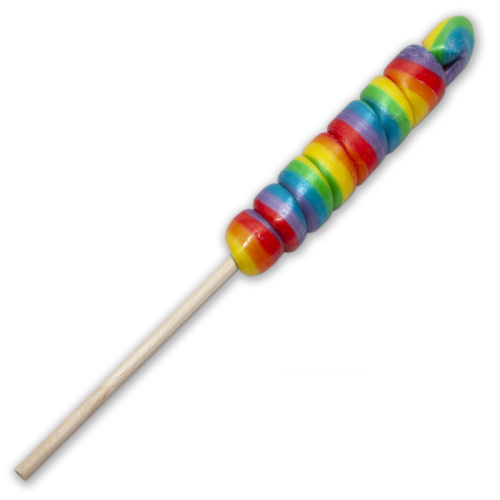 PRIDE - LOLLIPOP CONE SMALL WITH THE LGBT FLAG FOR CHULO, CHULO MY PIRULO /en/pt/pt/en/fr/it/ - SEX SHOP GROCERY ITEMS