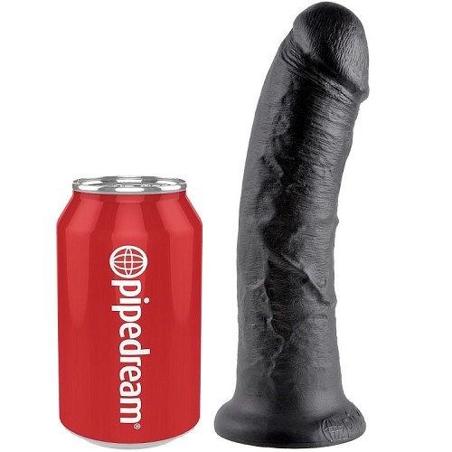 KING COCK 8 COCK BLACK 20.3 CM - Dildos  /  Ομοιώματα  πέους