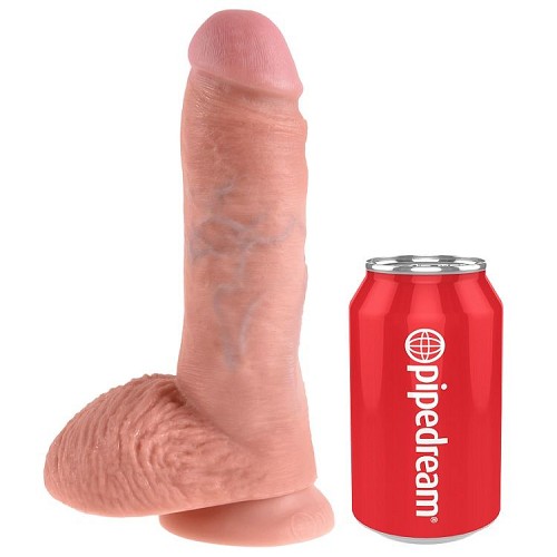 KING COCK 8 COCK FLESH WITH BALLS 20.3 CM - Dildos  /  Ομοιώματα  πέους
