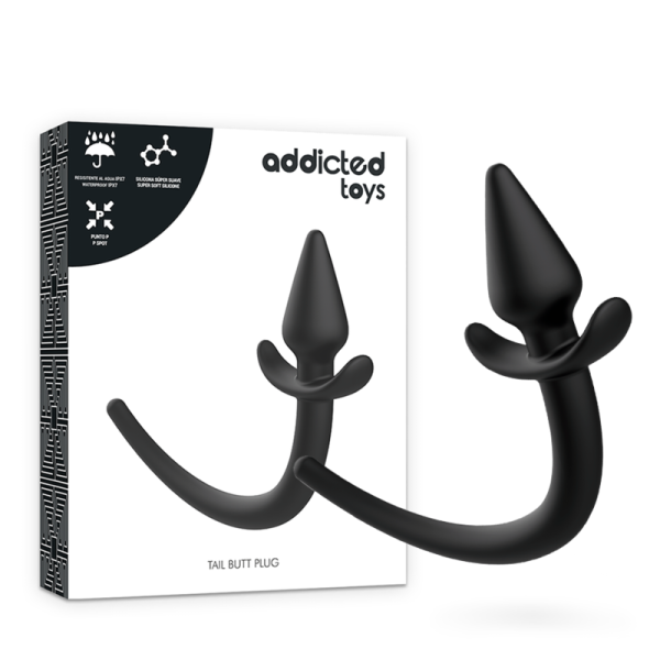 ADDICTED TOYS TAIL BUTT PLUG SILICONE