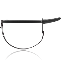 FETISH SUBMISSIVE SILICONE STRAP-ON BLACK 15CM