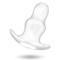 ADDICTED TOYS BIG HOLLOW TUNNEL BUTT PLUG - 13CM TRANSLUCENT