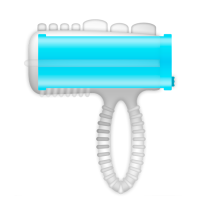 CASUAL RING TONGUE VIBRATING BLUE