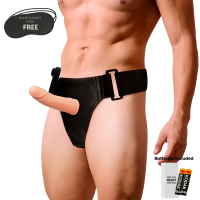 HARNESS ATTRACTION MARCOS  STRAP-ON HOLLOW EXTENDER  VIBRATOR 15 X 5 CM