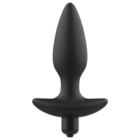 ADDICTED TOYS ANAL PLUG MASSAGER WITH VIBRATION BLACK