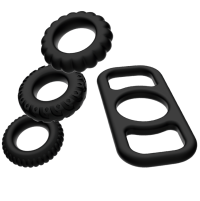 ADDICTED TOYS COCK RING SET 4 PIECES