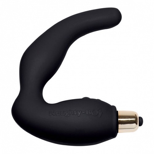 NAUGHTY-BOY 7 SPEED VIBRATING MASSAGER BLACK - ΑΔΙΑΒΡΟΧΑ SEX TOYS