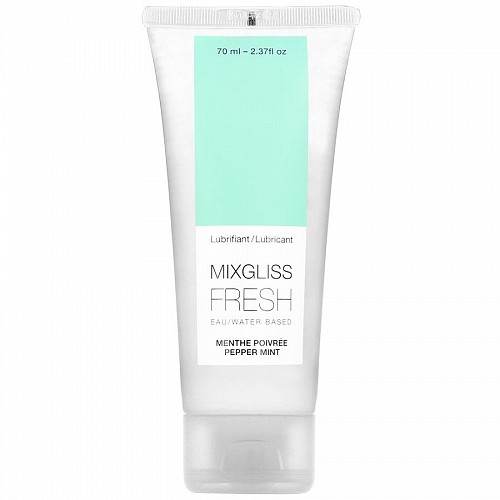 MIXGLISS WATER BASED FRESH PEPPERMINT 70ML - Water-based λιπαντικά νερού