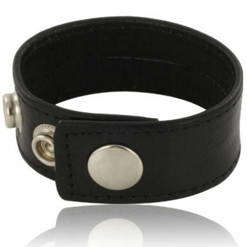 LEATHER BODY COCK AND BALL STRAP WITH SNAPS - BLACK - ΑΞΕΣΟΥΑΡ ΠΕΟΥΣ