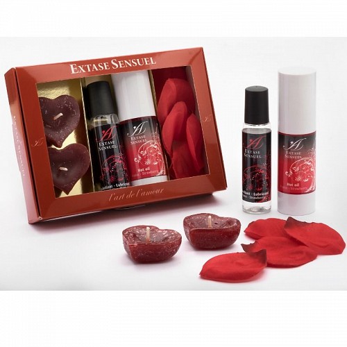 EXTASE SENSUEL COFFRET ROUGE TENTATION - 100% ΒΡΩΣΙΜΑ ΕΛΑΙΑ