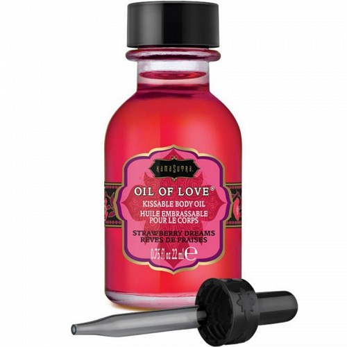 KAMASUTRA KISSABLE OIL OF LOVE FOREPLAYS STRAWBERRY DREAMS 22 ML - ΕΛΑΙΑ ΚΑΙ ΛΙΠΑΝΤΙΚΑ