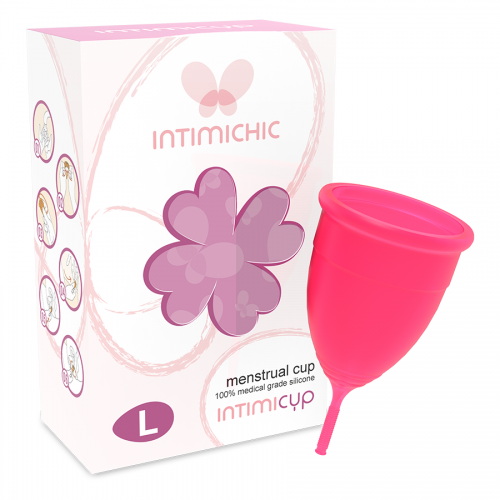 INTIMICHIC MENSTRUAL CUP MEDICAL GRADE SILICONE SIZE L - ΓΙΑ ΤΟ ΕΡΩΤΙΚΟ ΣΑΣ ΠΑΡΤΙ