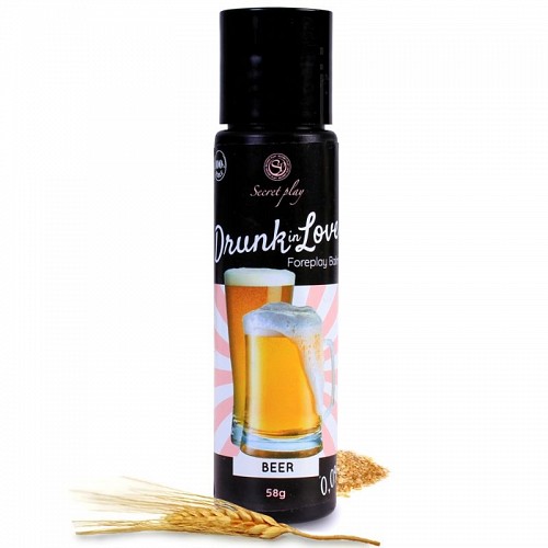 SECRETPLAY DRUNK IN LOVE LUBE BEER 60 ML - 100% ΒΡΩΣΙΜΑ ΕΛΑΙΑ