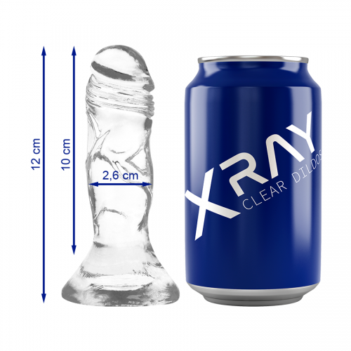 XRAY CLEAR COCK  12CM X 2.6CM - Dildos  /  Ομοιώματα  πέους