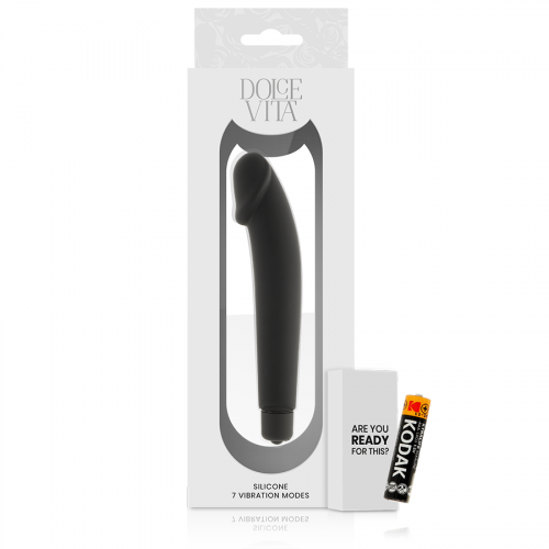 DOLCE VITA  REALISTIC BLACK SILICONE - ΠΡΟΣΟΜΟΙΩΤΕΣ