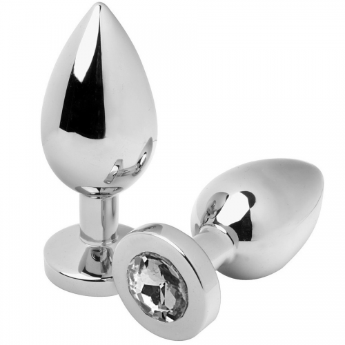 METALHARD ANAL PLUG DIAMOND CLEAR SMALL 5.71CM - ΠΡΩΚΤΙΚΟ