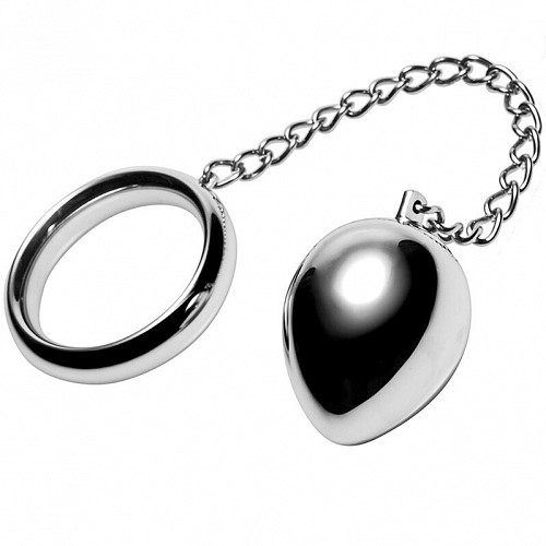 METALHARD COCK RING 50MM  + CADENA CON BOLA METAL - ΑΞΕΣΟΥΑΡ ΠΕΟΥΣ
