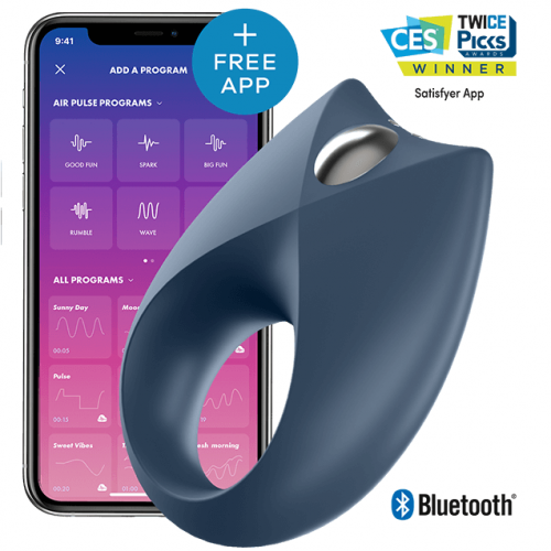 SATISFYER POWERFUL ROYAL ONE COCKRING WITH APP - ΑΞΕΣΟΥΑΡ ΠΕΟΥΣ