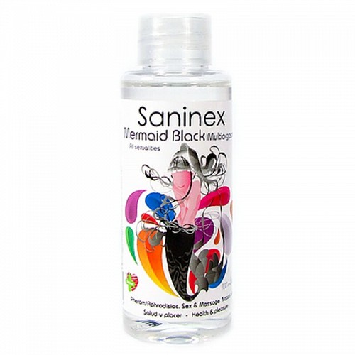 SANINEX MASSAGE OIL BLACK MERMAID 100 ML