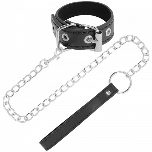 DARKNESS PENIS RING WITH STRAP - ΑΞΕΣΟΥΑΡ ΠΕΟΥΣ