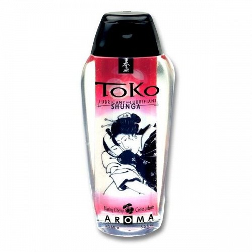 SHUNGA TOKO AROMA LUBRICANT BLAZING CHERRY - 100% ΒΡΩΣΙΜΑ ΕΛΑΙΑ