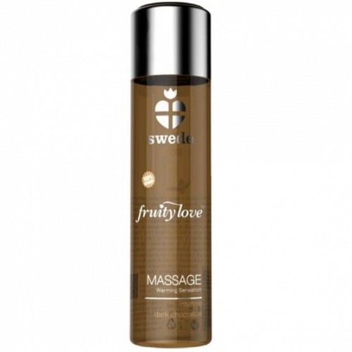 SWEDE FRUITY LOVE WARMING EFFECT MASSAGE OIL INTENSE DARK CHOCOLATE 60 ML. - ΕΛΑΙΑ ΓΙΑ MASSAGE ΚΑΙ ΚΡΕΜΕΣ