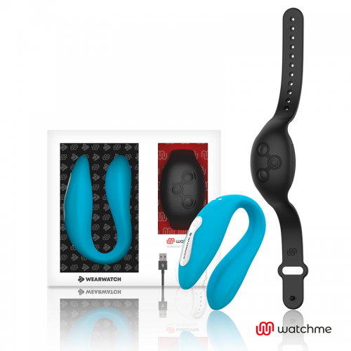 WEARWATCH DUAL PLEASURE  WIRELESS TECHNOLOGY WATCHME INDIGO / JET BLACK - ΤΗΛΕΧΕΙΡΙΖΟΜΕΝΑ SEX TOYS