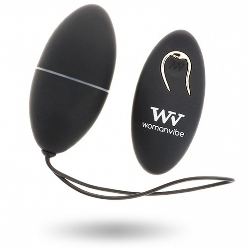 WOMANVIBE ALSAN EGG REMOTE CONTROL BLACK SILICONE BLACK - ΓΙΑ ΤΟ ΕΡΩΤΙΚΟ ΣΑΣ ΠΑΡΤΙ