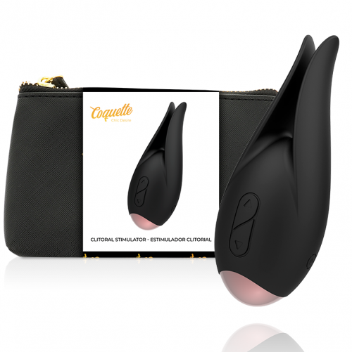 COQUETTE CHIC DESIRE CLITORIAL STIMULATOR BLACK / GOLD - ΠΡΟΣΟΜΟΙΩΤΕΣ