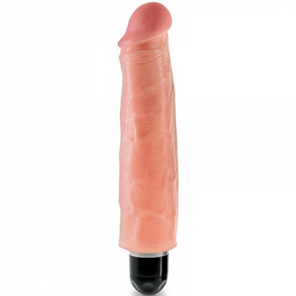 KING COCK 17.8 CM VIBRATING STIFFY - FLESH