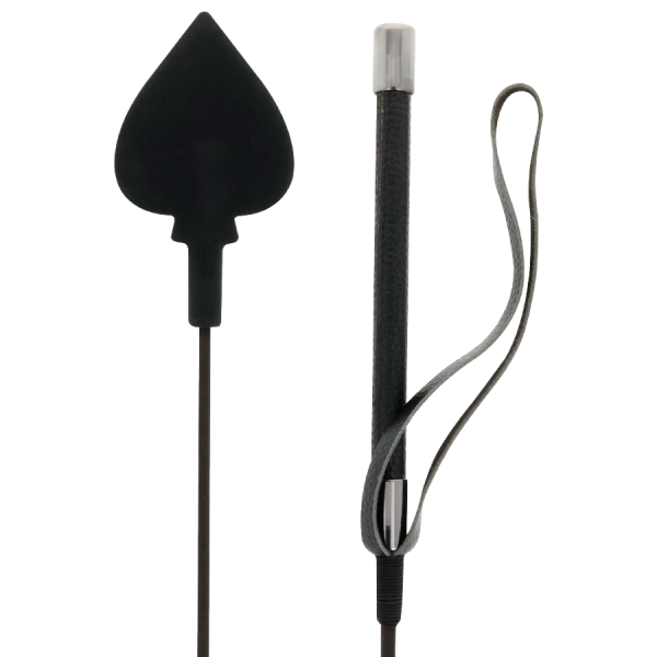 DARKNESS  RIDING CROP BLACK SILICONE