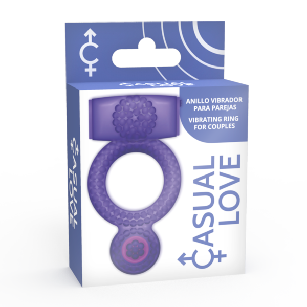 CASUAL RING VIBRATING DOUBLE PLEASURE PURPLE