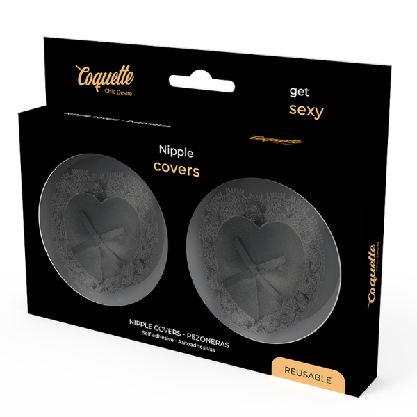 COQUETTE CHIC DESIRE  NIPPLE COVERS LACE BLACK