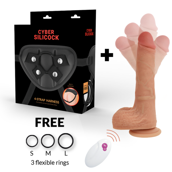 CYBER SILICOCK STRAP-ON MR RICK REMOTE CONTROL
