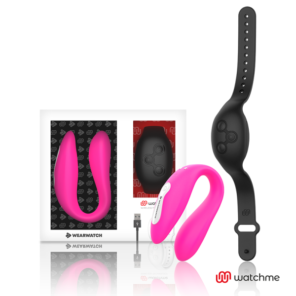WEARWATCH DUAL PLEASURE  WIRELESS TECHNOLOGY WATCHME FUCHSIA / JET BLACK