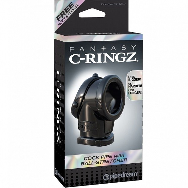 FANTASY C-RINGZ  COCK PIPE WITH BALL STRECH