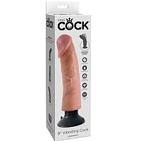 KING COCK KING COCK VIBRATOR DILDO 23 CM NATURAL