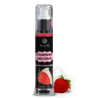 SECRETPLAY LUBRICANT 2-1 HEAT EFFECT STRAWBERRY & CREAM 50ML