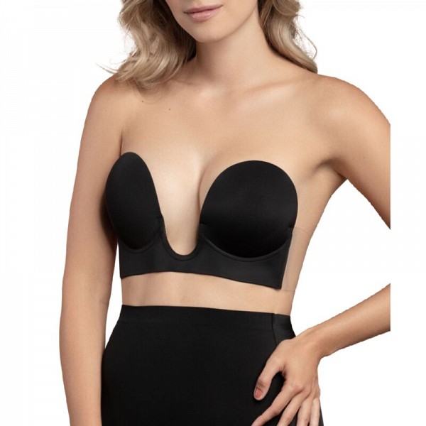BYE BRA SEAMLESS U-STYLE BRA - BLACK  SIZE C