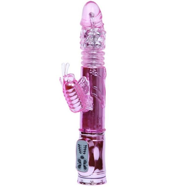 RECHARGEABLE VIBRATOR MULTIFUNCTION WITH CLIT STIMULATING THROBBING BUTTERFLY