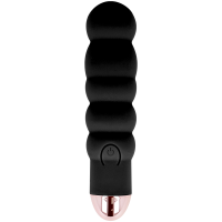 DOLCE VITA RECHARGEABLE VIBRATOR SIX BLACK 10 SPEEDS