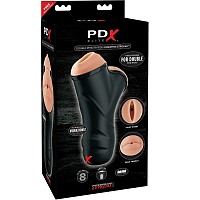 PDX ELITE DOUBLE PENETRATION VIBRATING STROKER