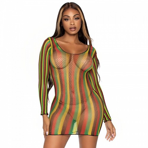 LEG AVENUE RASTA MINI DRESS ONE SIZE - SEXY ΦΟΡΕΜΑΤΑ