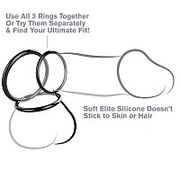 FANTASY C-RINGZ SILICONE 3 RING STAMINA SET