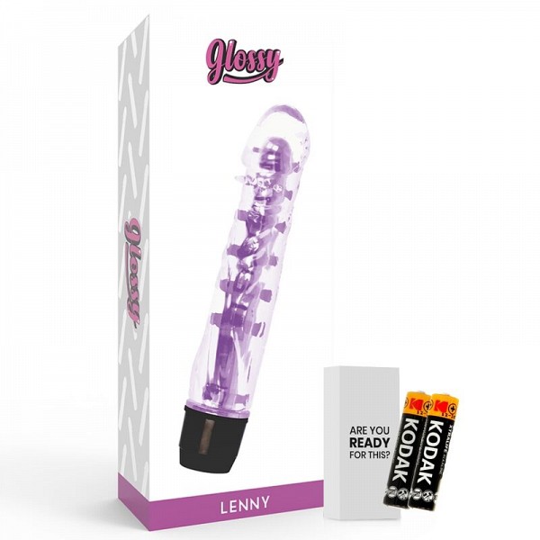 GLOSSY LENNY VIBRATOR PURPLE